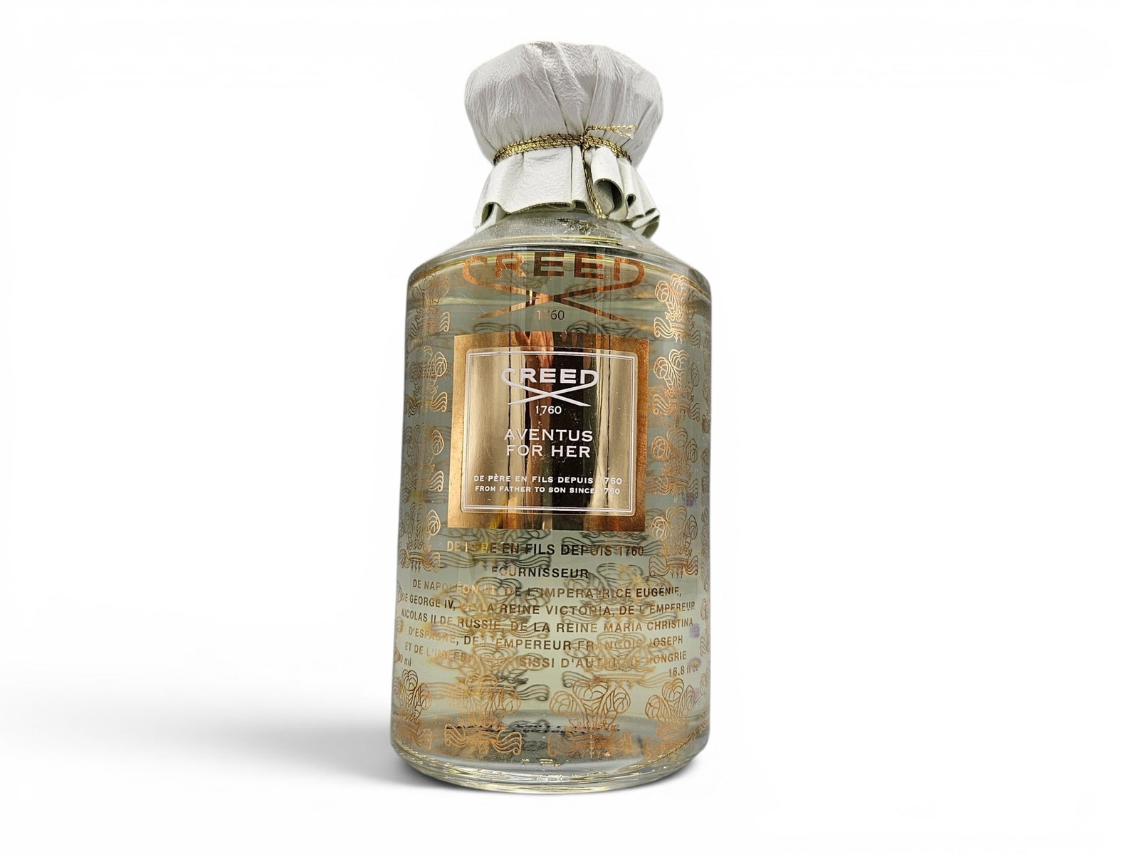 Creed Aventus For Her 500ml Bottle: A 500ml bottle of Creed Aventus for Her perfume. 7in tall. | You have additional shipping options, and are not required to use Live Shipping. Additional shipping and delivery details are available on 