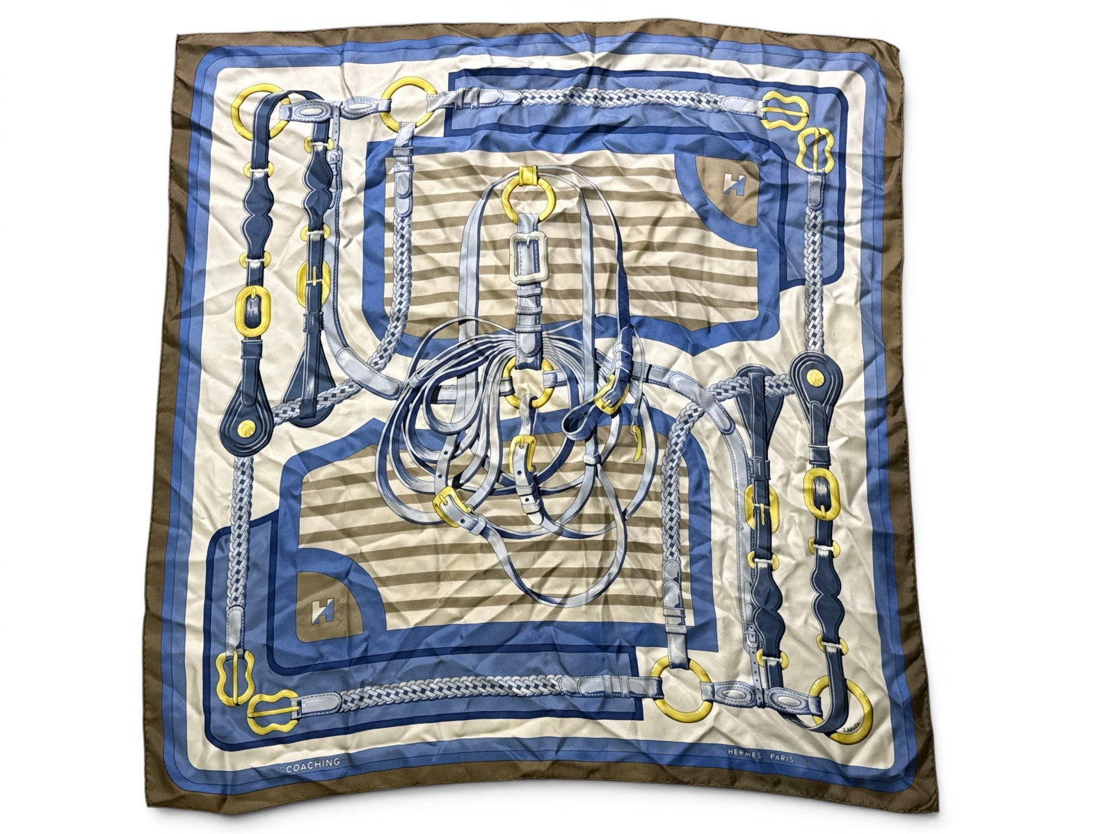 Hermes Paris Coaching Silk Scarf (1 of 5)