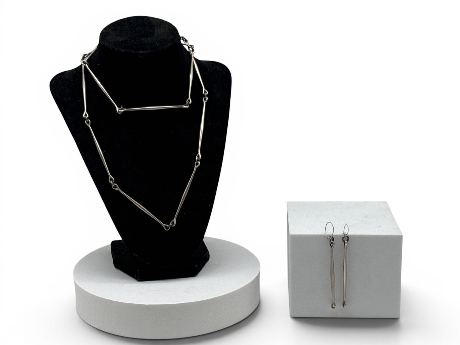 Georg Jensen Sterling Silver Necklace and Earrings (1 of 5)