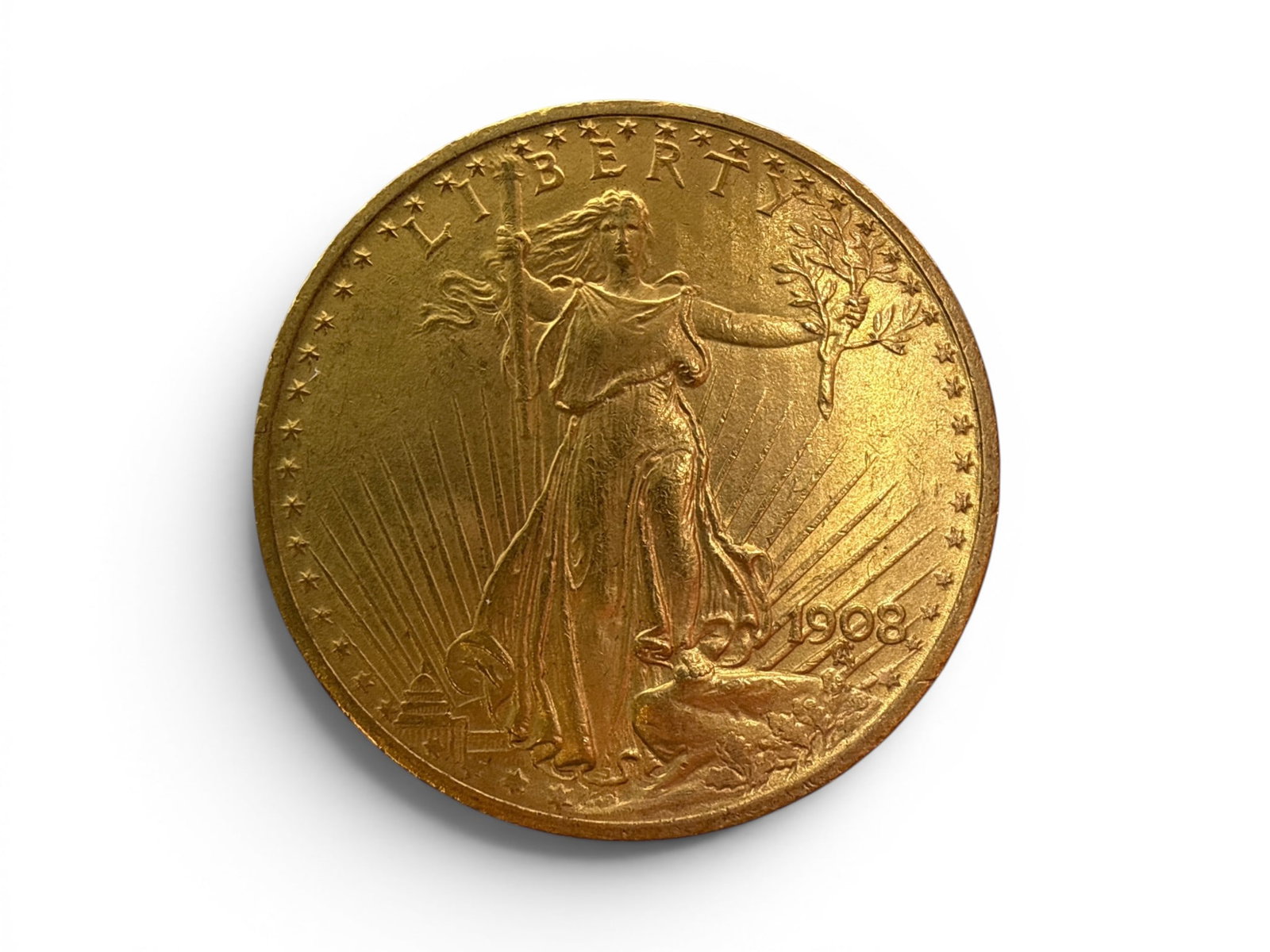 1908 Saint-Gaudens Double Eagle $20 Gold Coin: 1909 Saint-Gaudens Double Eagle $20 Gold Coin. | You have additional shipping options, and are not required to use Live Shipping. Additional shipping and delivery details are available on our website: