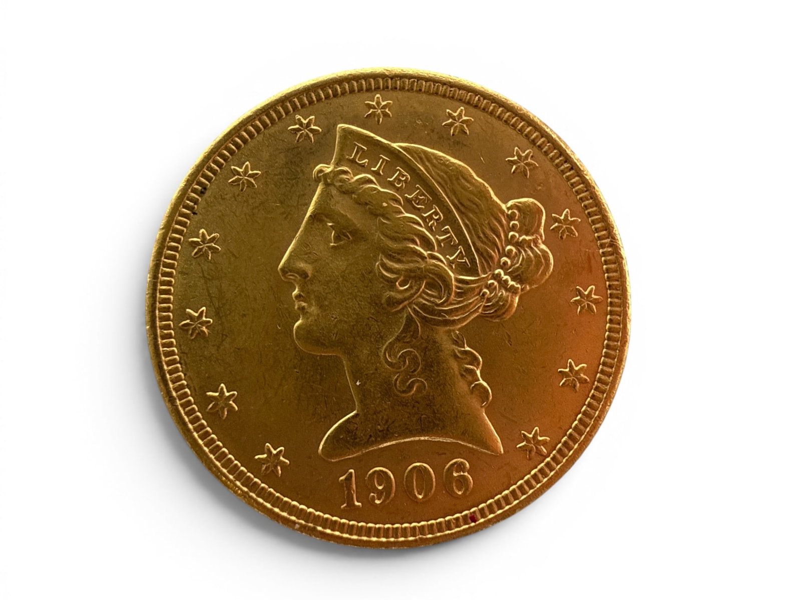 1906-D Liberty Head Eagle $5 Gold Coin: A 1906-D Liberty Head Eagle $5 Gold Coin. | You have additional shipping options, and are not required to use Live Shipping. Additional shipping and delivery details are available on our website: Brig