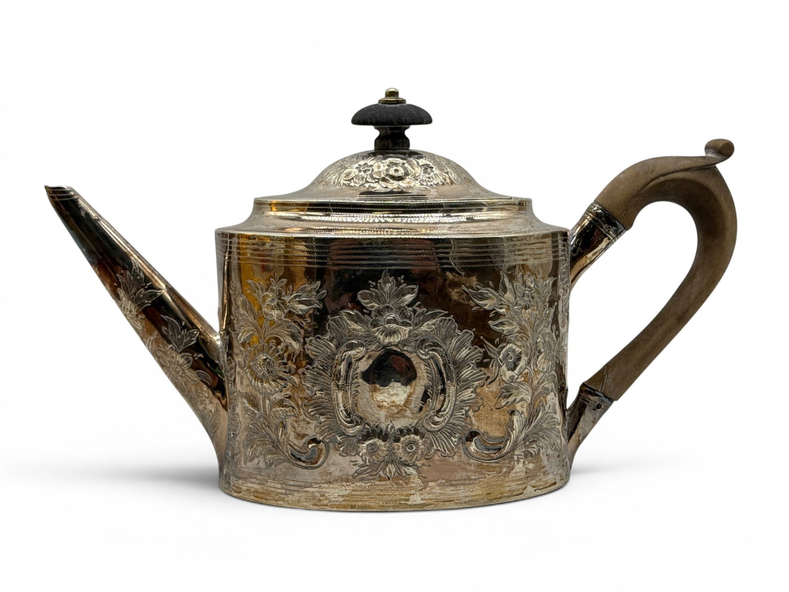 English Sterling Silver Teapot (1 of 7)