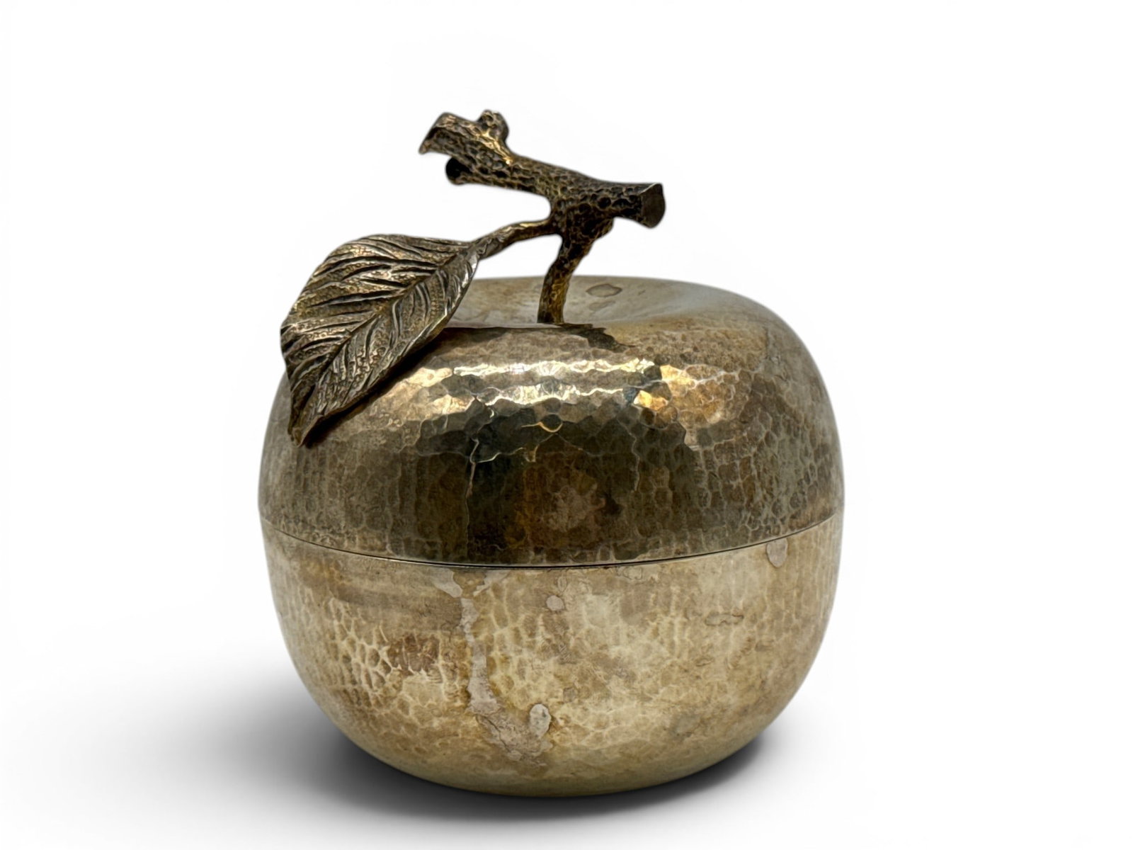 Sterling Silver Apple-Form Honey Dish (1 of 7)