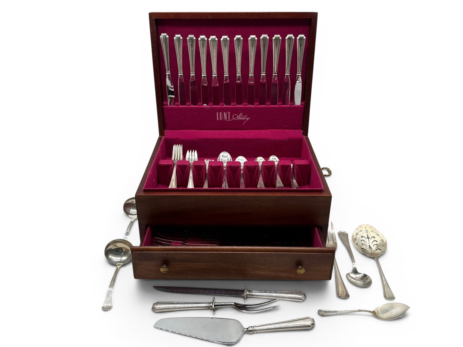 Gorham 111-piece Sterling Silver Flatware Service (1 of 6)