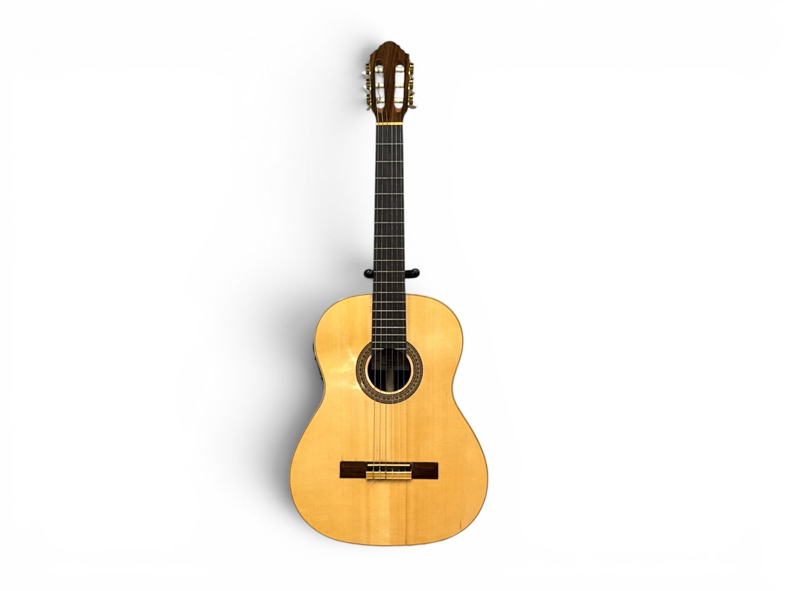 2005 John Pascale Electric Acoustic Guitar: A 2005 John Pascale, Randolph NJ, electric acoustic guitar. Spruce, ebony, and rosewood. Number 131. With case. | You have additional shipping options, and are not required to use Live Shipping. Addit