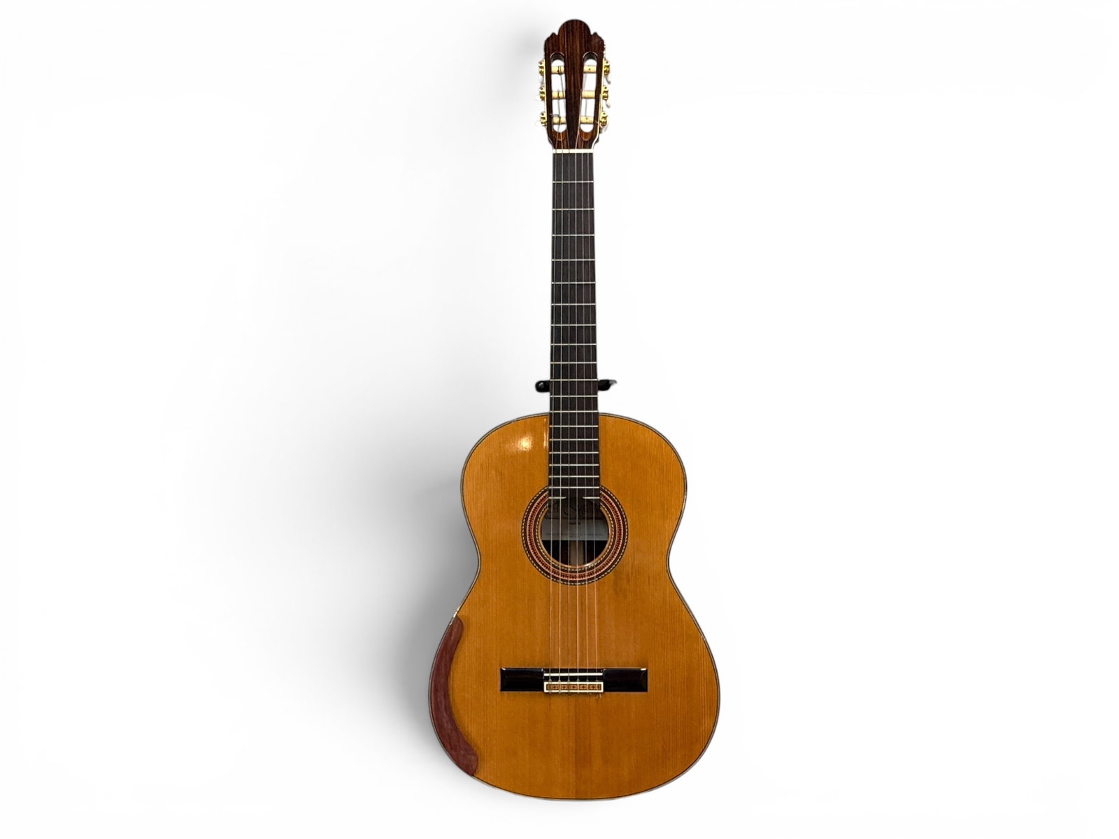 M. Horabe Model 40 Acoustic Guitar: An M. Horabe Model 40 acoustic guitar with case. | You have additional shipping options, and are not required to use Live Shipping. Additional shipping and delivery details are available on our websit