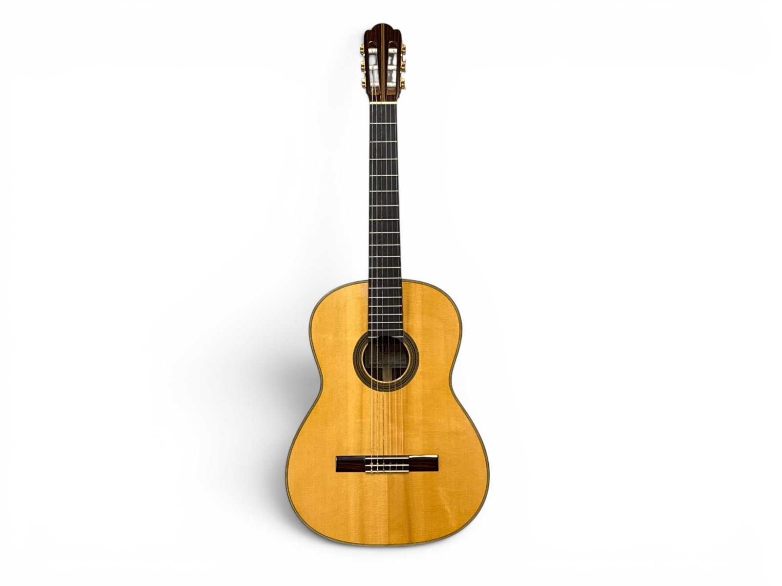 2000 Hill Guitar Co. Munich Acoustic Guitar: Kenny Hill Guitar Co. classical acoustic guitar, Munich model, circa 2000, from Ben Lomond, CA. Includes a TKL hard-shell acoustic guitar case. | You have additional shipping options, and are not requ