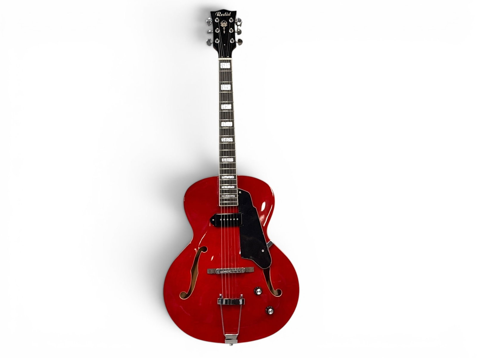 Redid Hollow-Body Archtop Electric Guitar (1 of 4)