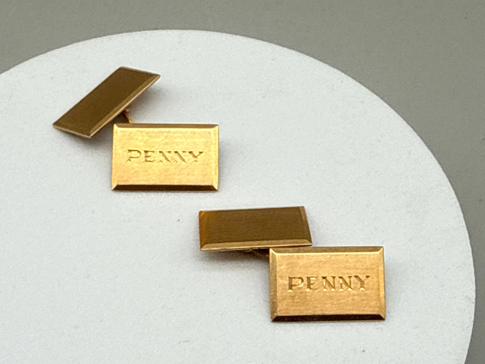 Pair of 14K Yellow Gold Cufflinks (1 of 5)