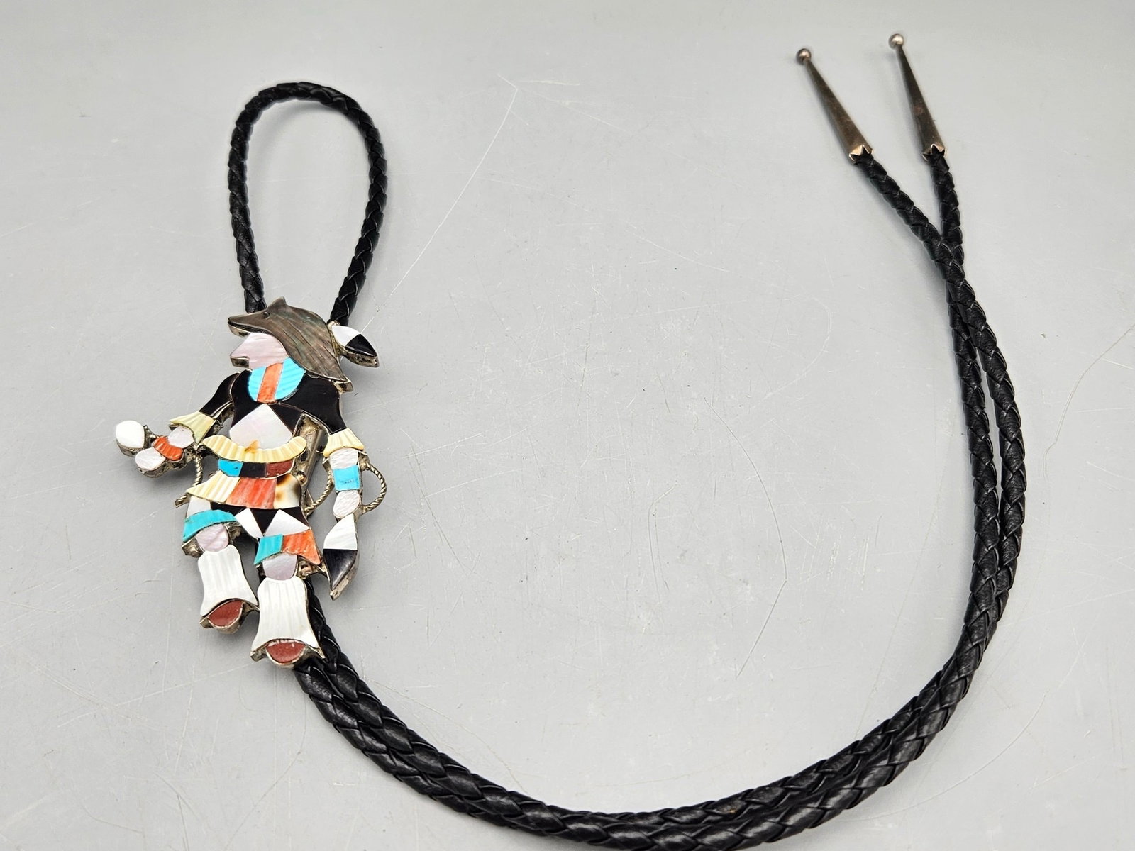 Jonathan Beyuka Zuni Dancer Bolo Tie (1 of 4)