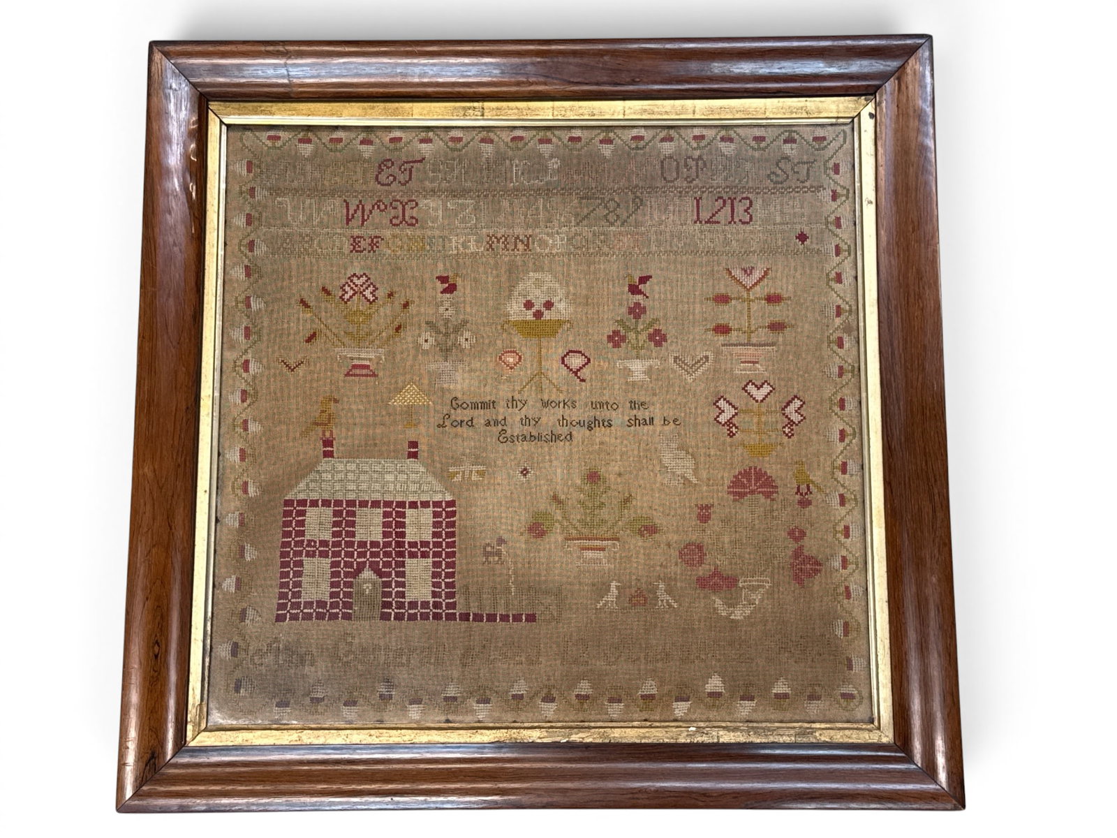 Ann Catterall 1859 Needlepoint Sampler (1 of 5)