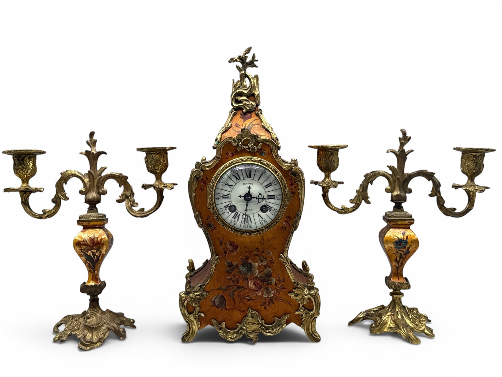 French Vernis Martin and Ormolu Garniture Set (1 of 11)
