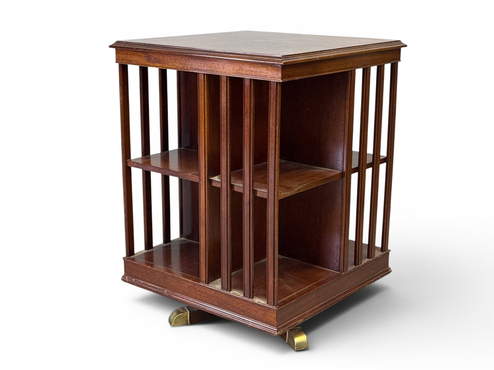 Regency-style Mahogany Revolving Bookstand (1 of 3)
