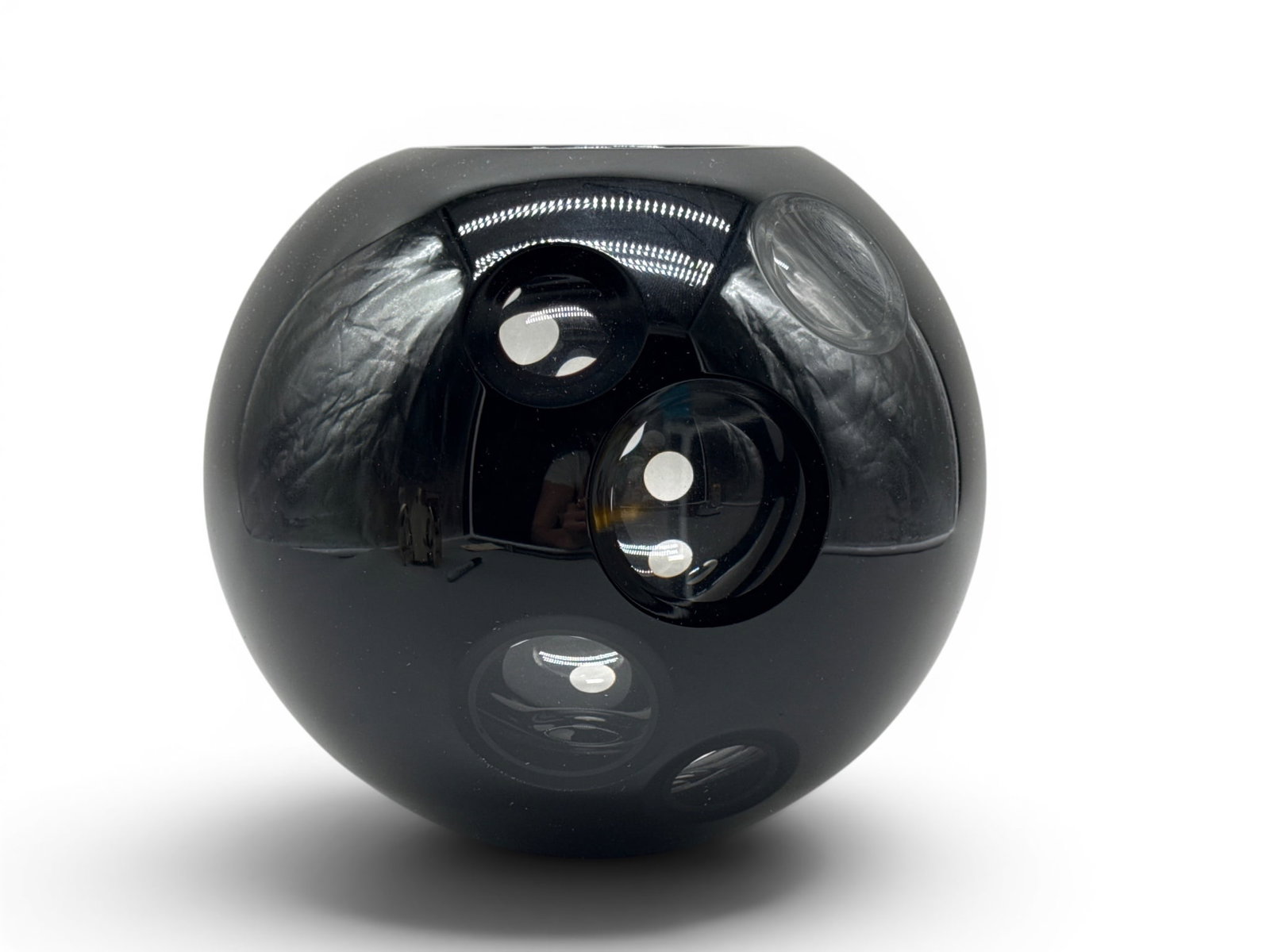 AV Mazzega Black Murano Glass Vase (1 of 5)