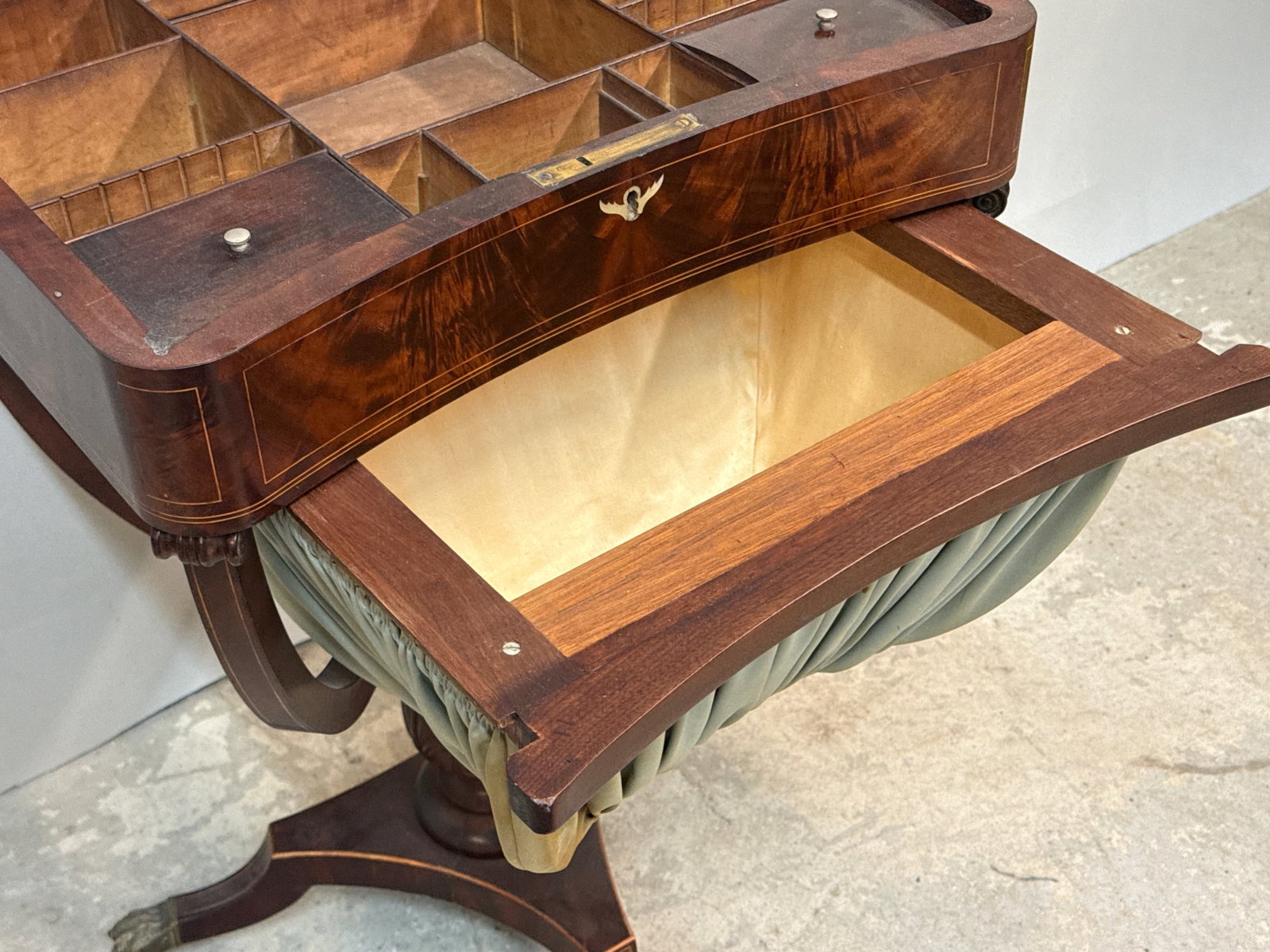 Regency Mahogany Work Table - 4