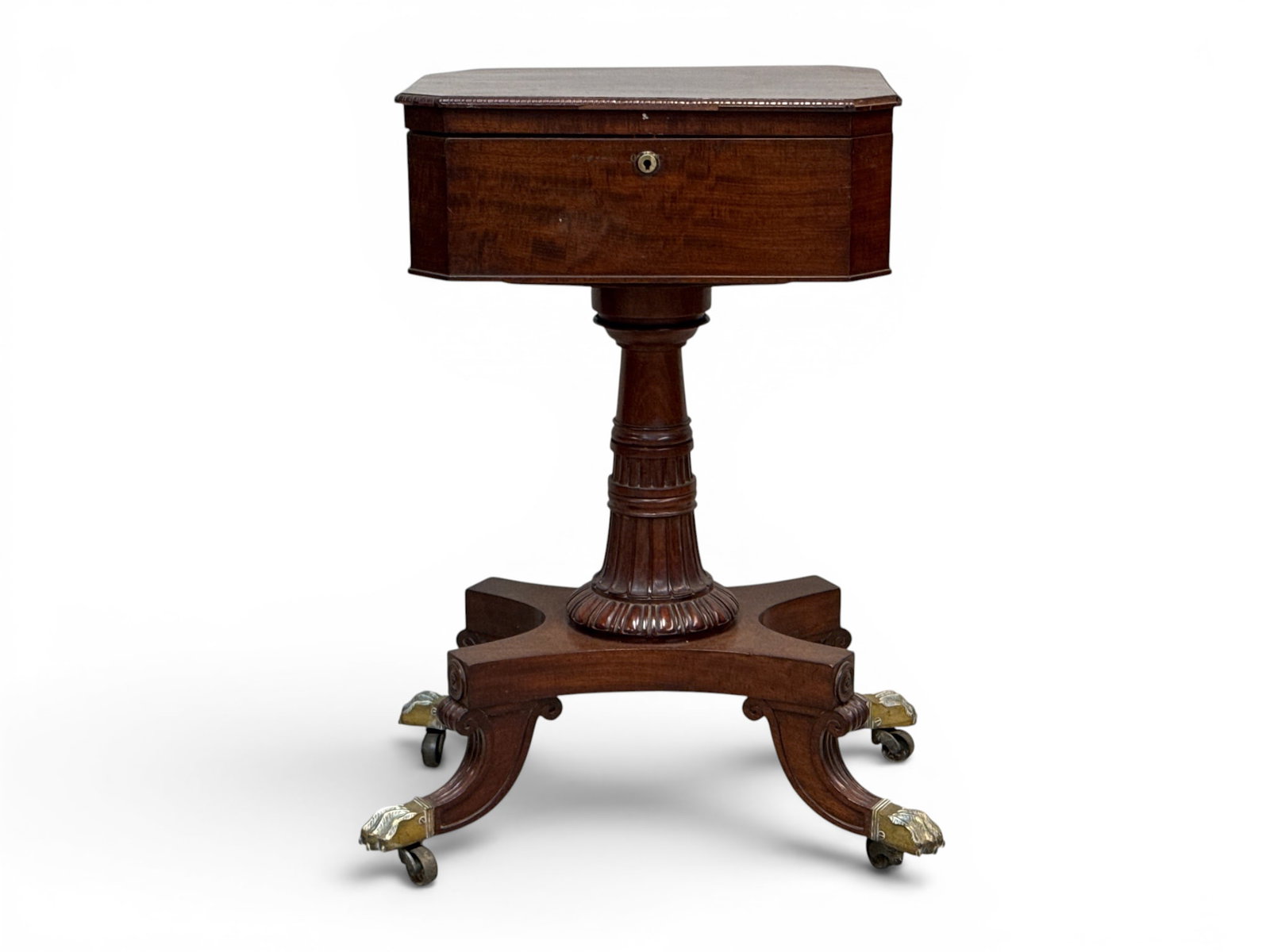 Regency Mahogany Teapoy Table (1 of 6)