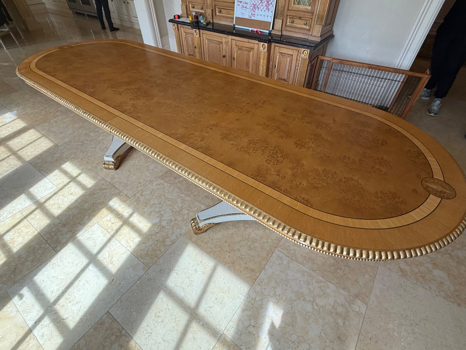 Regency-style Double Pedestal Extension Dining Table (1 of 8)