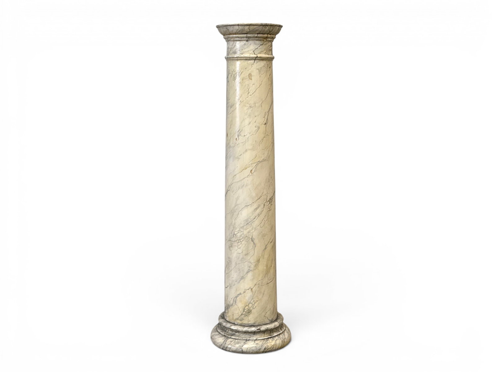 Pair of Faux Marble Painted Wood Pedestals (1 of 4)