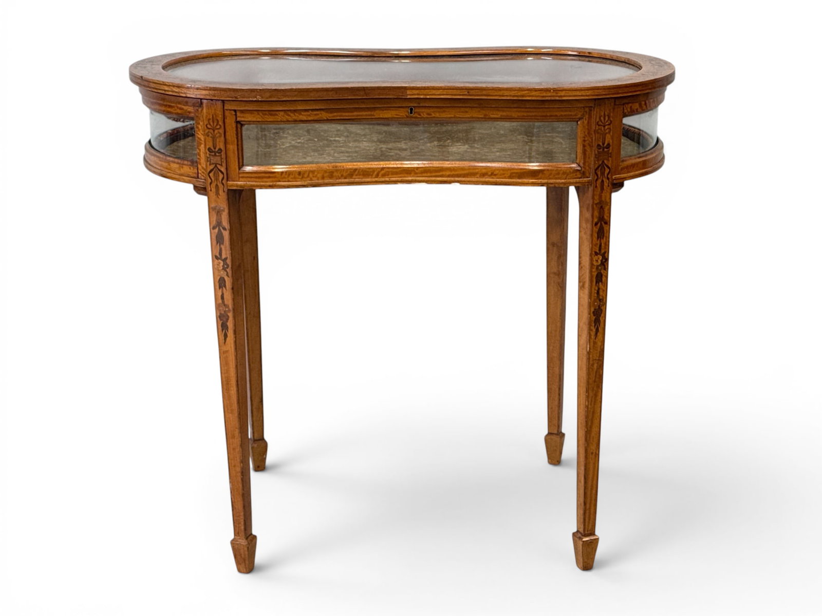 Marquetry Inlaid Display Table (1 of 6)