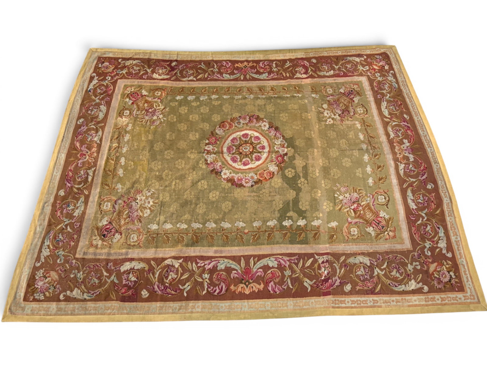 Charles X Aubusson Carpet, 14ft 1in x 11ft 4in (1 of 11)