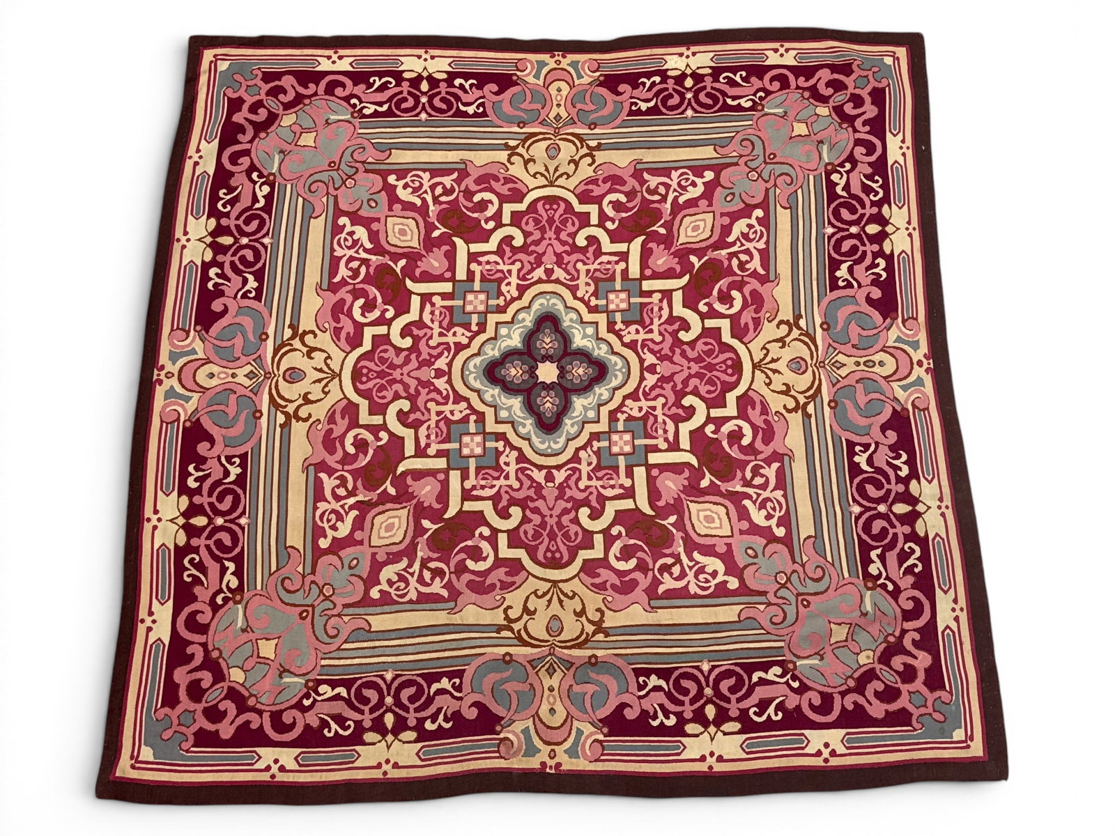 Louis Philippe Aubusson Carpet, 5ft 9in x 5ft 8in (1 of 4)