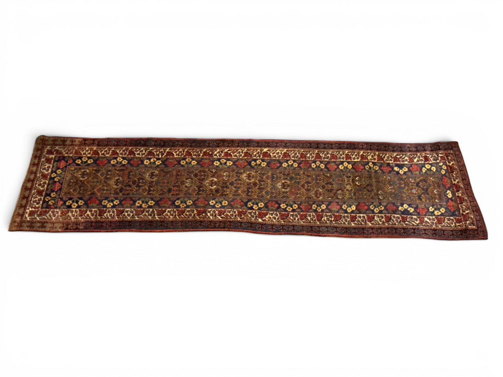 Persian Bijar Runner, 11ft 11in x 2ft 9in: A Persian Bijar runner. 11ft 11in x 2ft 9in. | You have additional shipping options, and are not required to use Live Shipping. Additional shipping and delivery details are available on our website: B