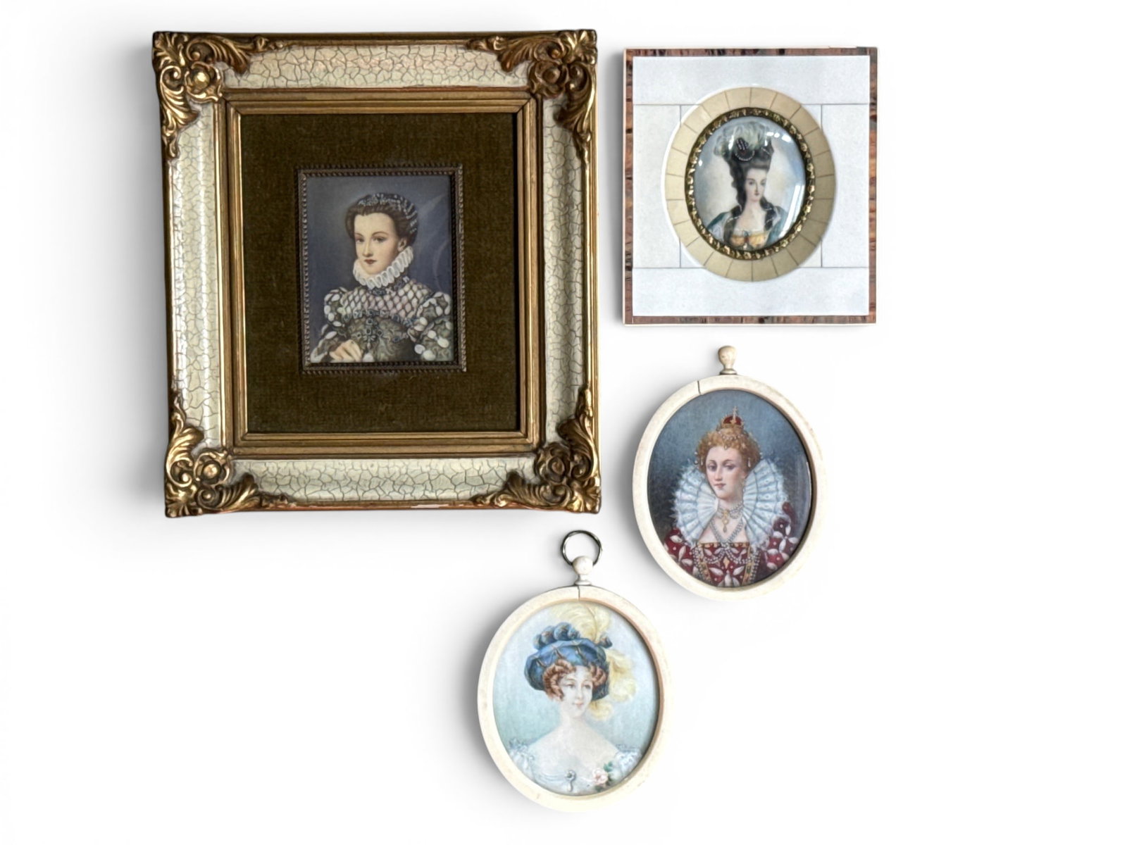 Four Continental Miniature Royal Portraits (1 of 13)