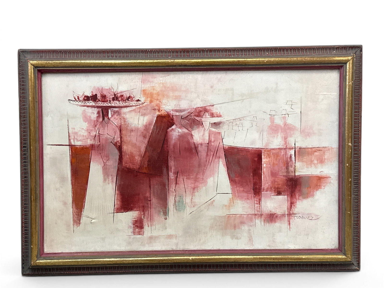 Juan Noguez Oil/Canvas: Figuras Del Itsmo (1 of 6)