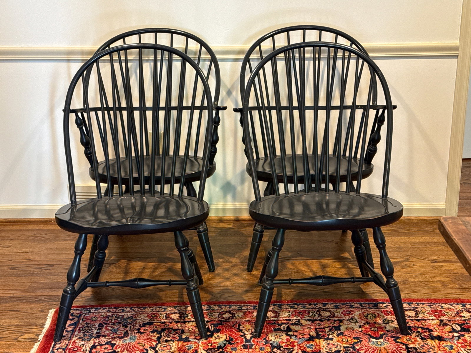 Four Painted Windsor Chairs (1 of 5)