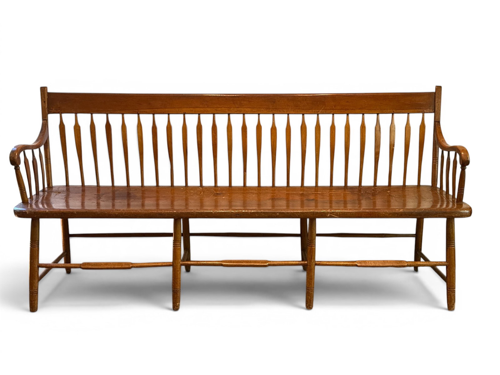 American Sheraton Pine Deacon's Bench (1 of 6)