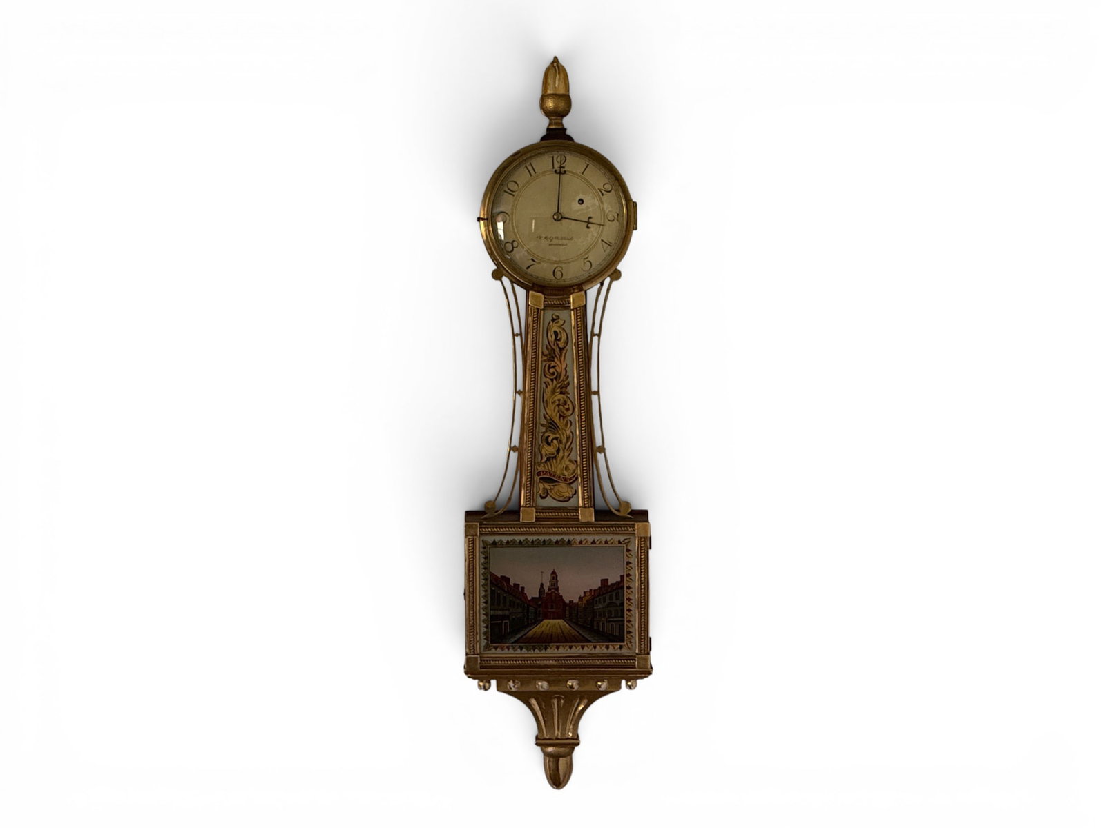 Federal-style Giltwood Banjo Clock (1 of 6)