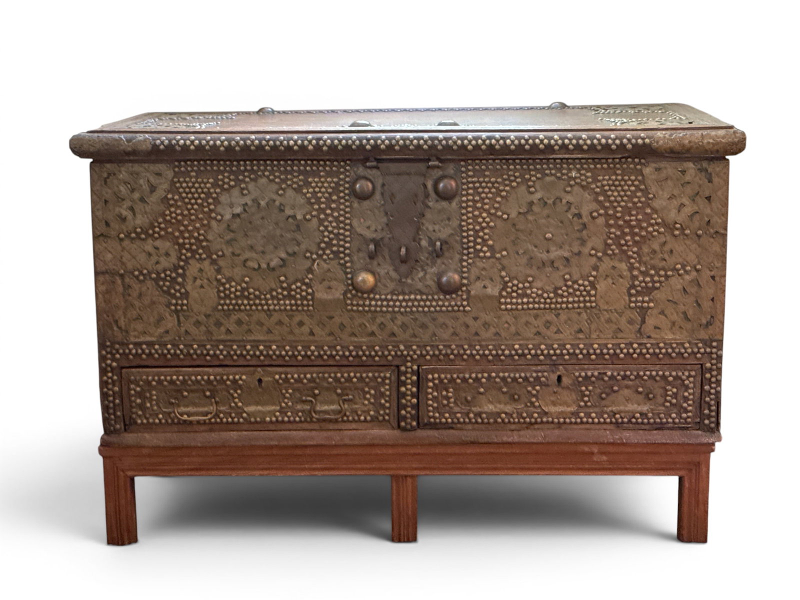 Indian Hardwood Zanzibar Dowry Chest (1 of 7)