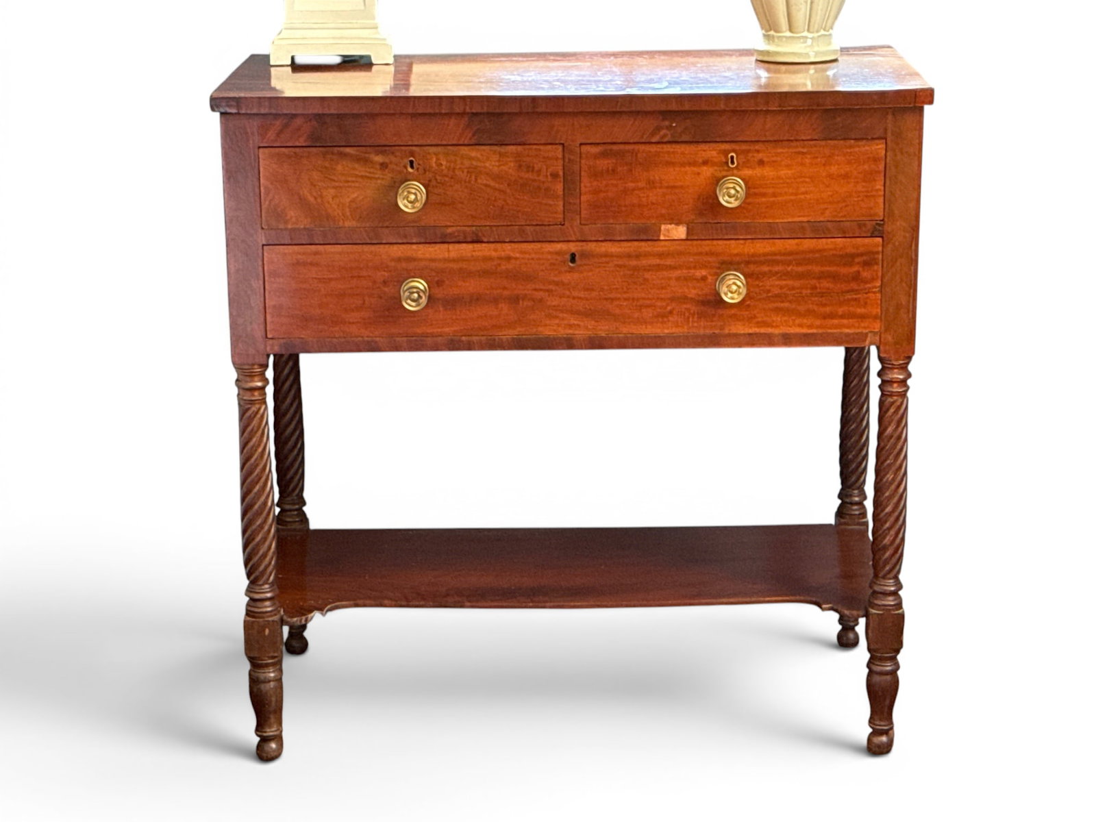 Sheraton Carved Mahogany Server (1 of 5)
