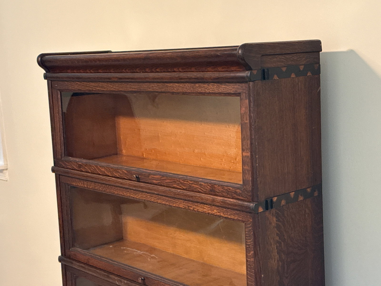 Four Stack Barrister Oak Sectional Bookcase - 2