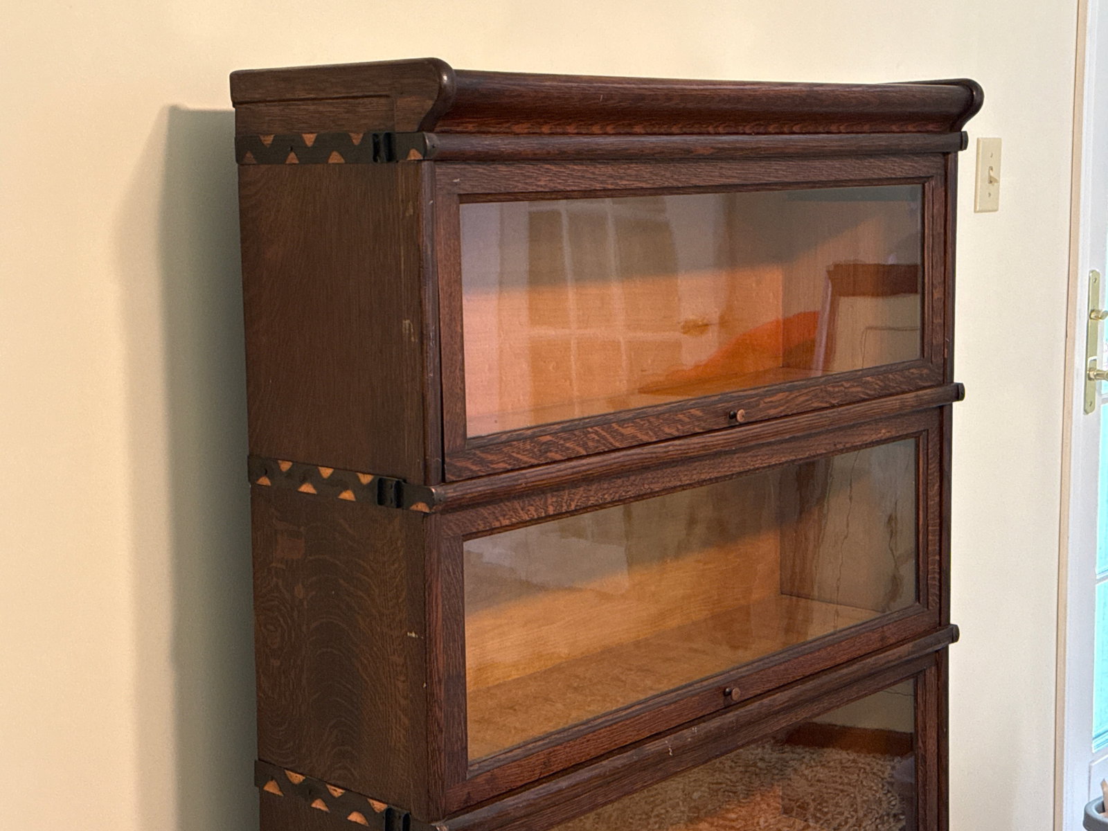 Four Stack Barrister Oak Sectional Bookcase - 5