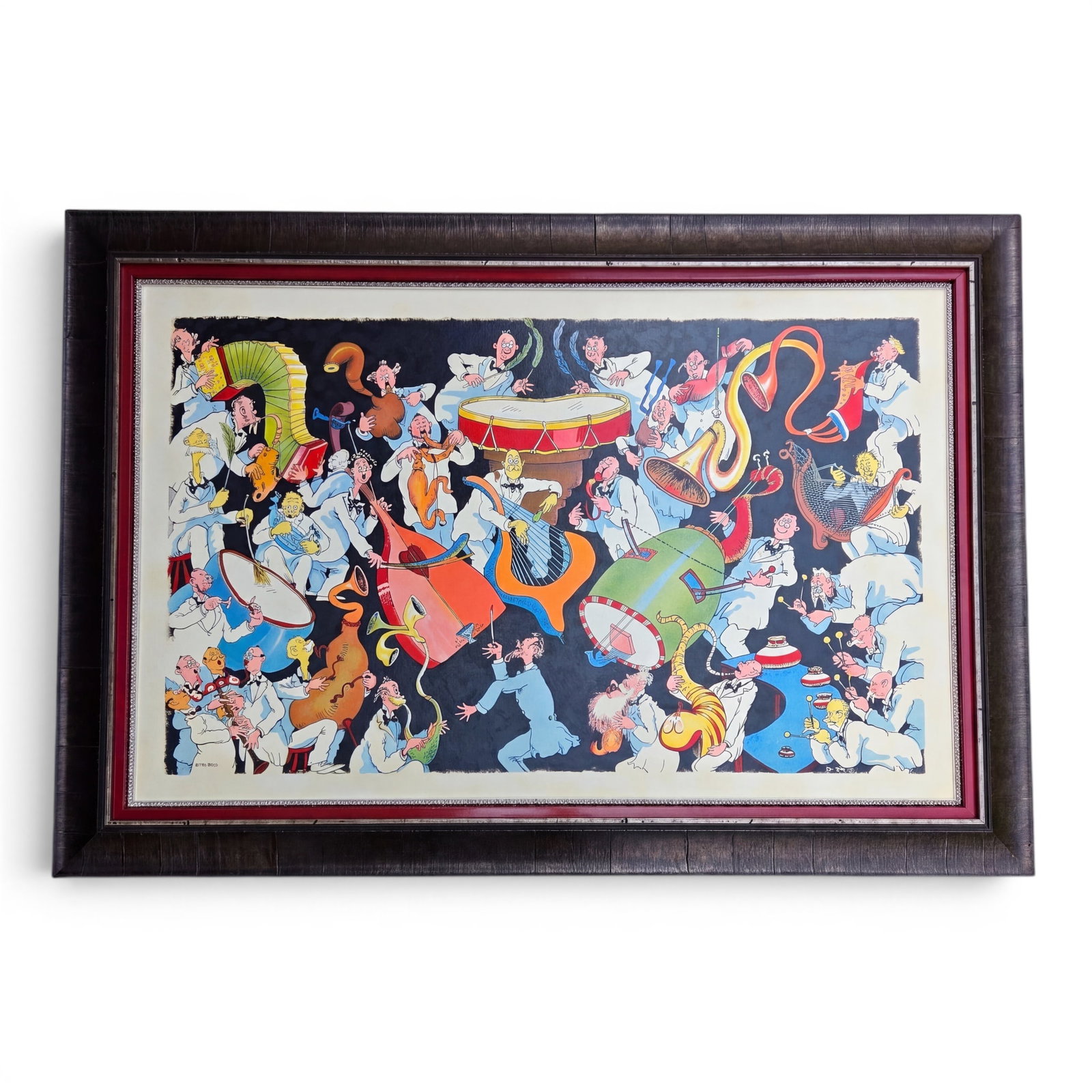Dr. Seuss Serigraph on Canvas: Music for New Year's (1 of 9)