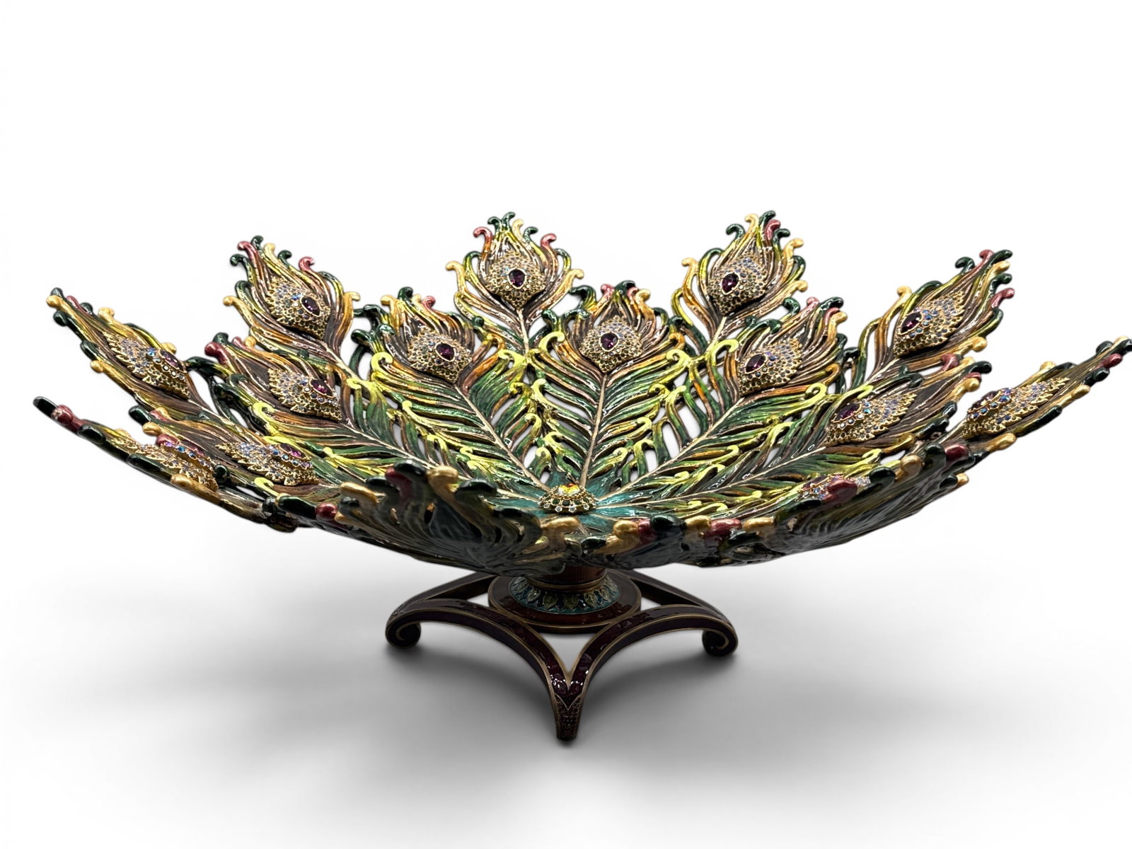 Jay Strongwater Peacock Luxe Bowl (1 of 7)