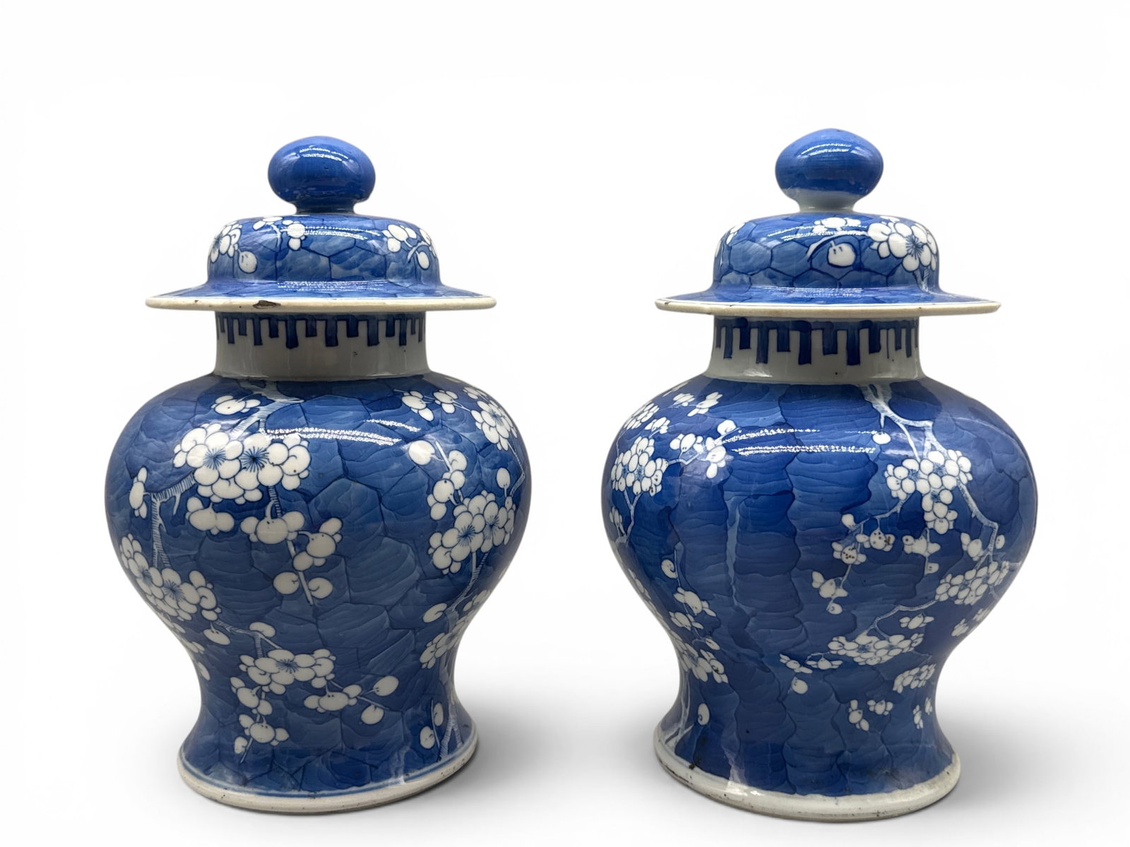 Pair Chinese Blue/White Ginger Jars (1 of 8)