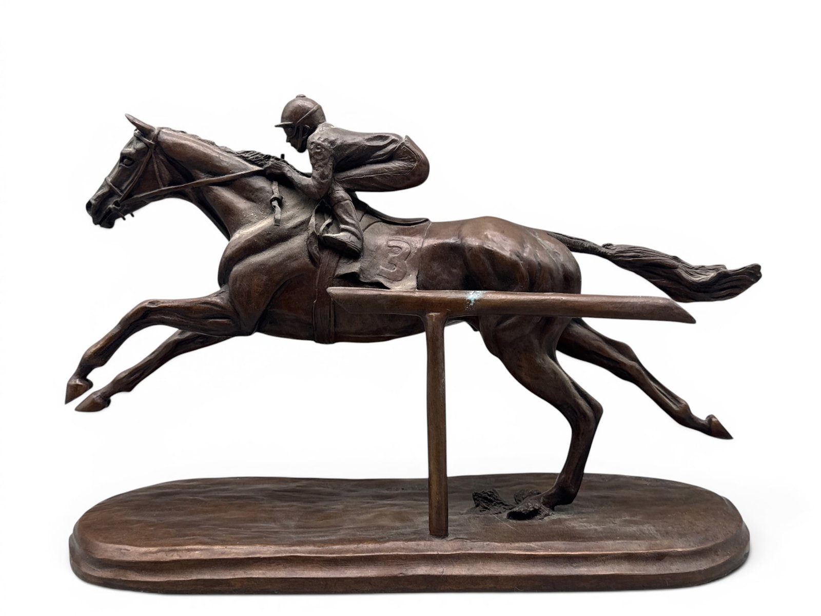 Rene Williams. Bronze: Jockey on Racehorse. (1 of 6)