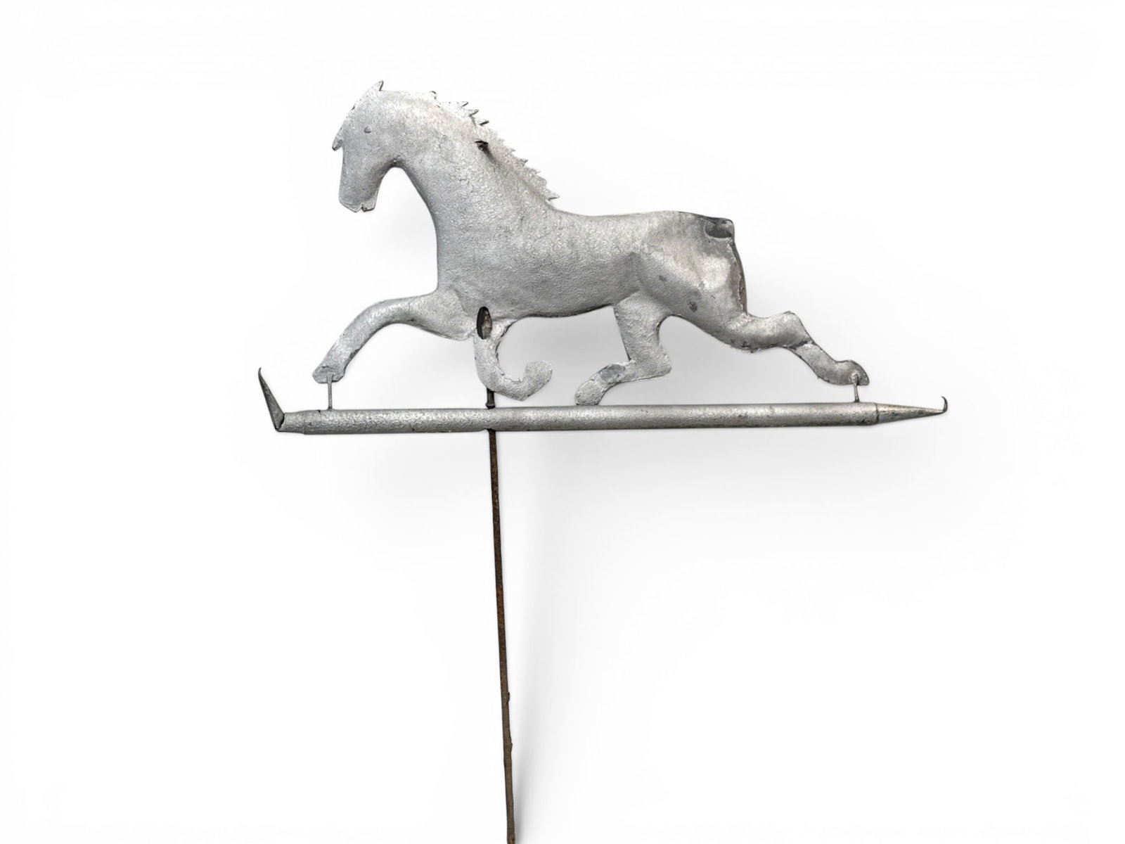 Silver Painted Horse Weathervane (1 of 4)