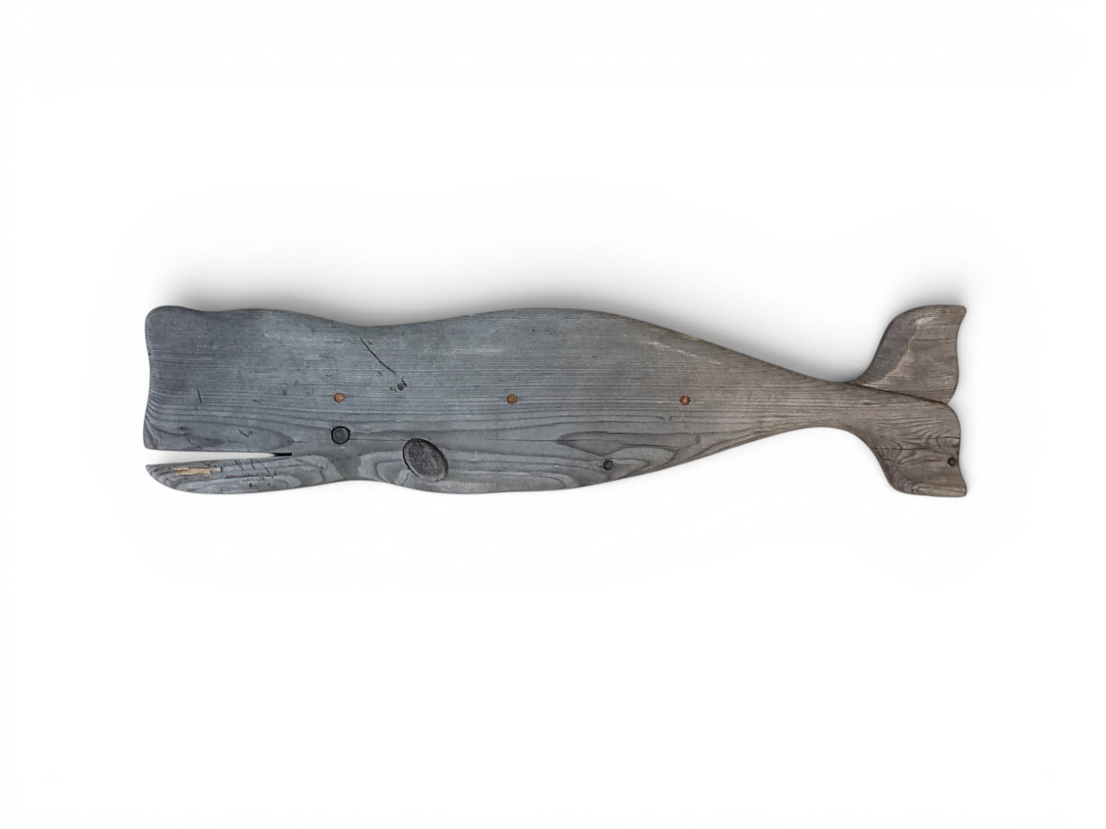 Folk Art Wooden Whale Wall Hanging (1 of 3)