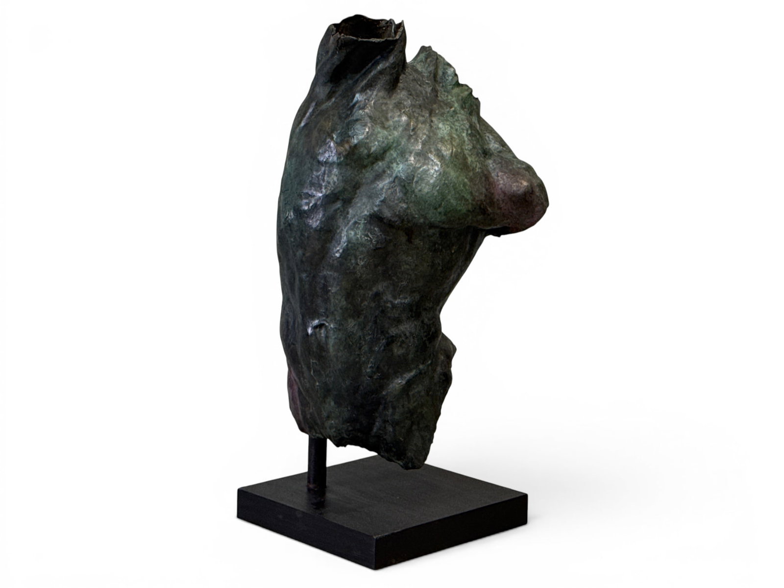 Gary Weisman Large Bronze: Torso: Gary Weisman (American, 1952-). A large patinated bronze sculpture depicting a male torso. Signed. 34-1/2in tall x 18in wide x 14 in deep. | You have additional shipping options, and are not required 