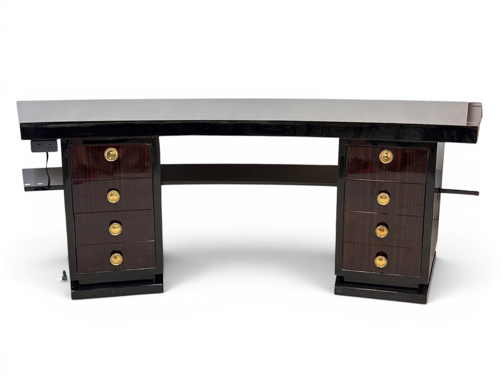 French Art Deco Macassar Wood Executive Desk (1 of 7)
