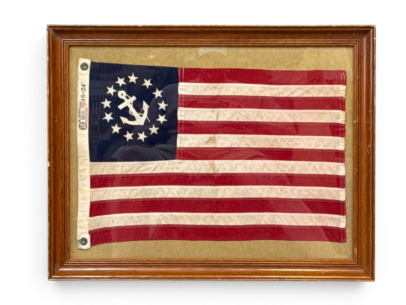 Framed Nautical Flag of a Yacht Ensign (1 of 3)
