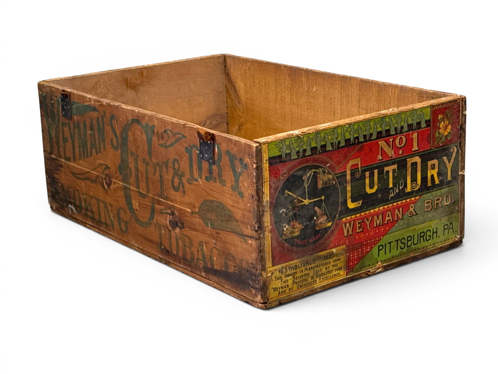 Rare Weyman's Cut & Dry Smoking Tobacco Crate (1 of 5)