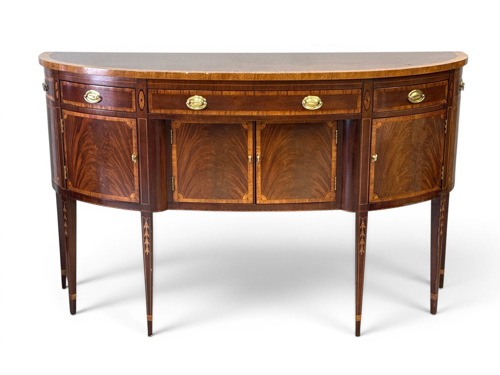 Hickory White Federal Style Bow Front Sideboard (1 of 7)