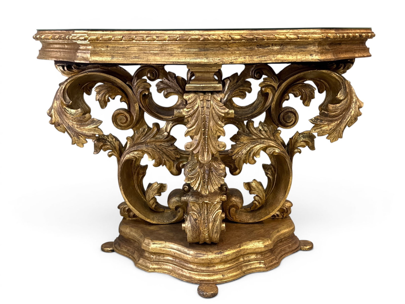 Italian Baroque Style Gilt Console Table (1 of 6)