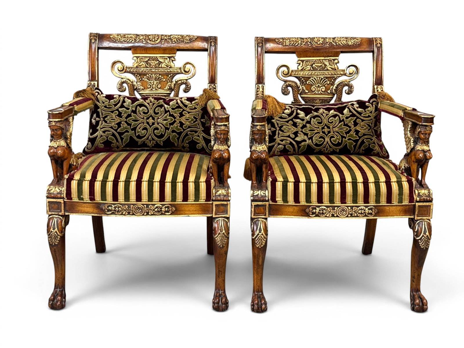 Pair of French Empire-style Armchairs (1 of 6)