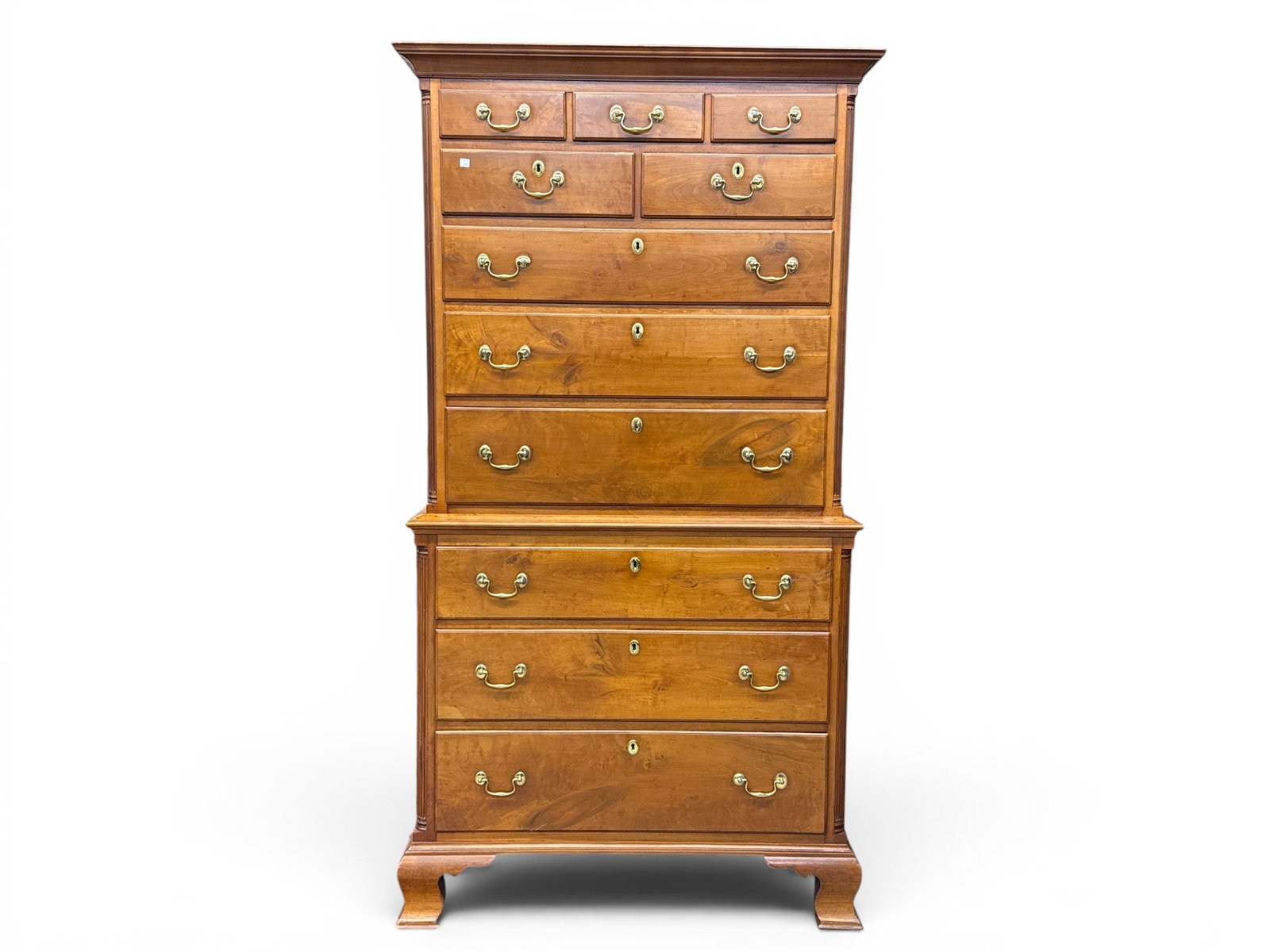 American Chippendale Walnut Chest on Chest (1 of 8)