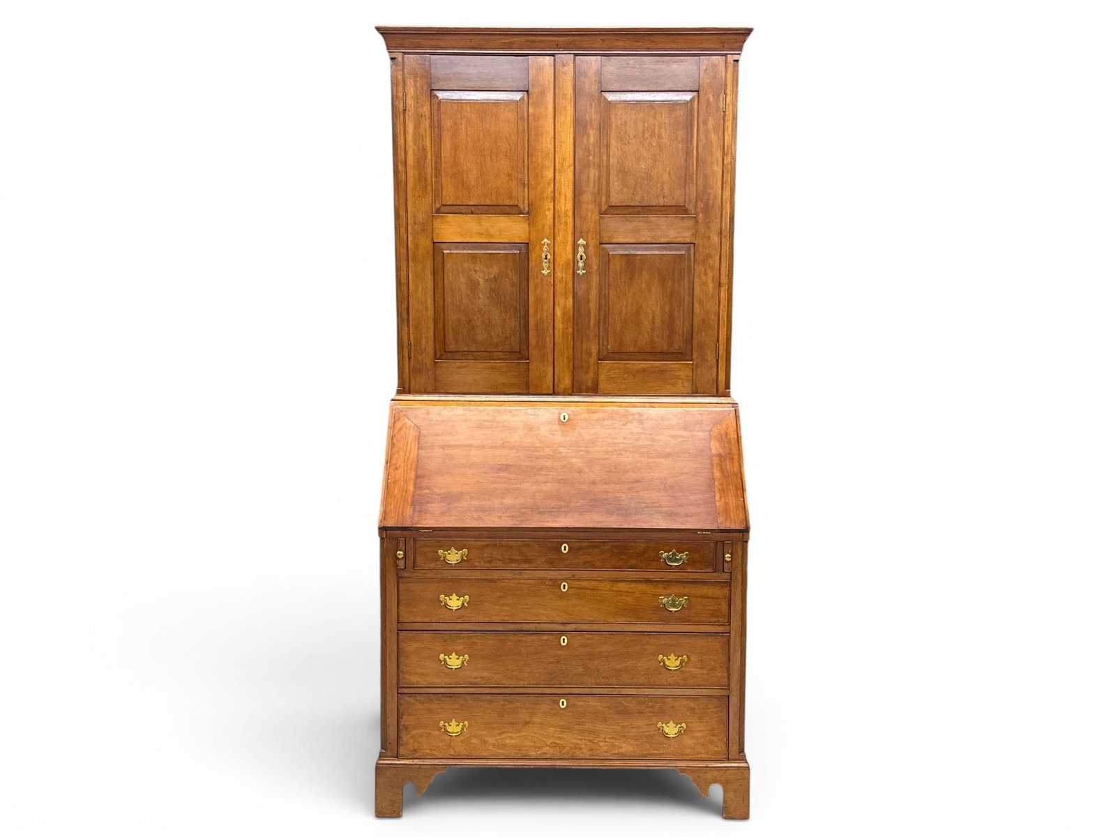 American Chippendale Walnut Secretary Desk (1 of 10)